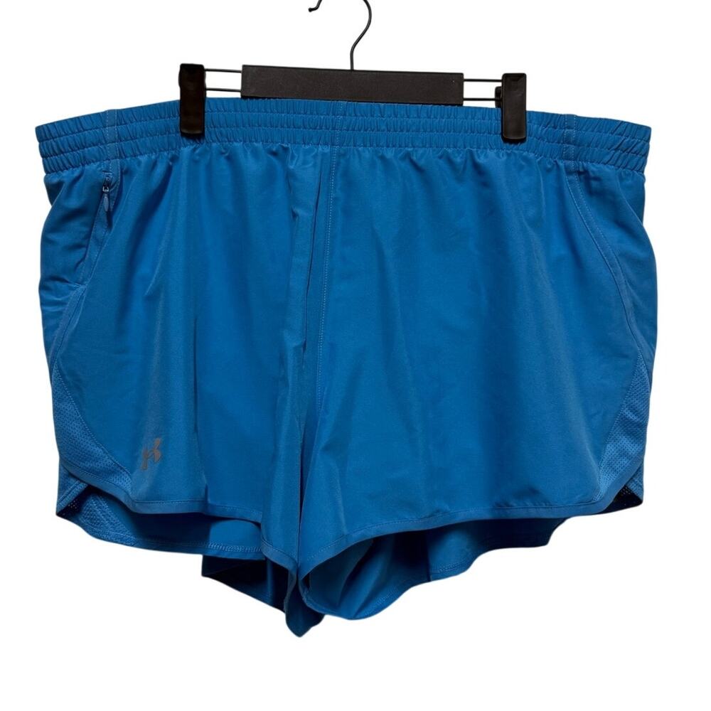 NWT Under Armour Womens Plus size Fly By 3" short 2XL Loose Fit Athletic Running
